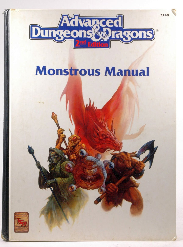 Monstrous Manual (AD&D 2nd Ed Fantasy Roleplaying Accessory, 2140), by   