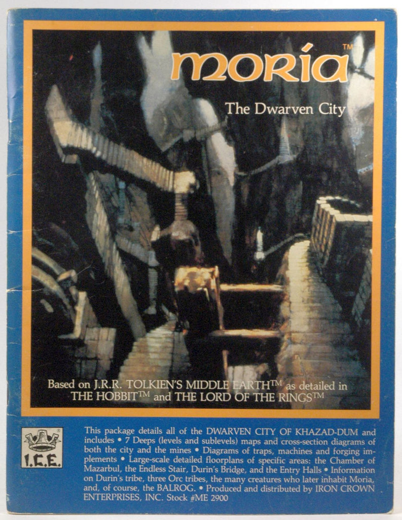 Moria: The Dwarven City (Middle Earth Role Playing/MERP #2900), by Fenlon, Peter  
