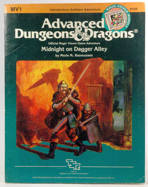 Midnight on Dagger Alley (Advanced Dungeons and Dragons Module MV1), by Rasmussen, Merle  
