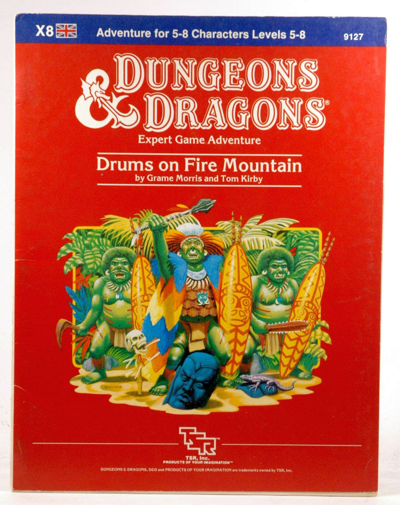 Drums on Fire Mountain Module X8 (Dungeons and Dragons), by Tom Kirby, Graeme Morris  