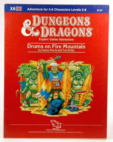 Drums on Fire Mountain Module X8 (Dungeons and Dragons), by Tom Kirby, Graeme Morris  
