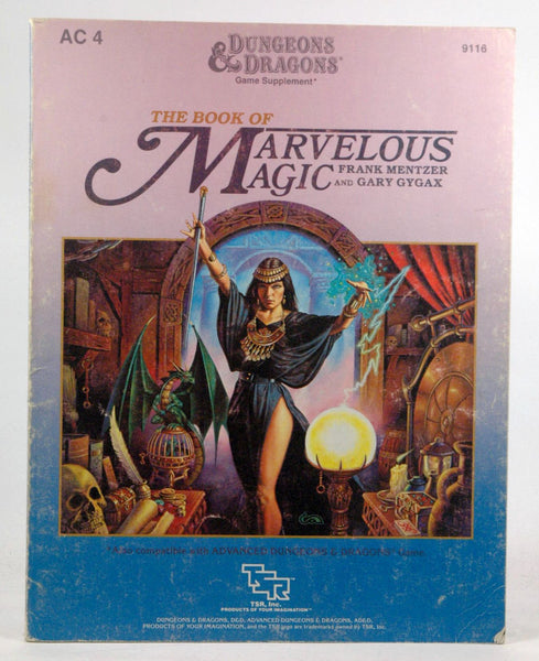 The Book of Marvelous Magic (Dungeons and Dragons Game Supplement AC4), by Gary Gygax, Frank Mentzer  
