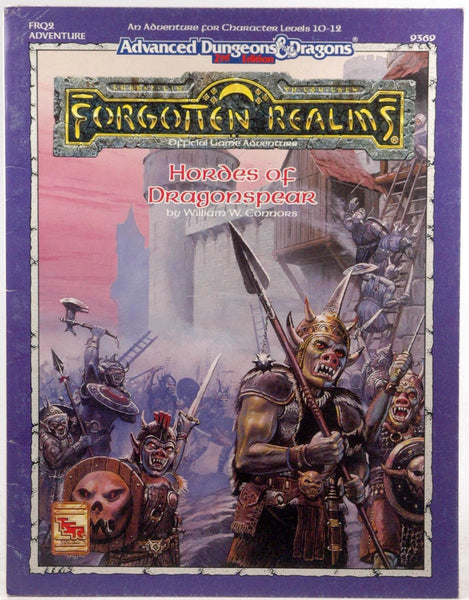 Hordes of Dragonspear, 2nd Edition (Advanced Dungeons & Dragons / Forgotten Realms, Module FRQ2), by Connors, William W.  