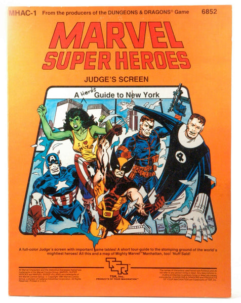 Marvel Super Heroes Judge's Screen: A Hero's Guide to New York (MHAC1), by Grubb, Jeff  