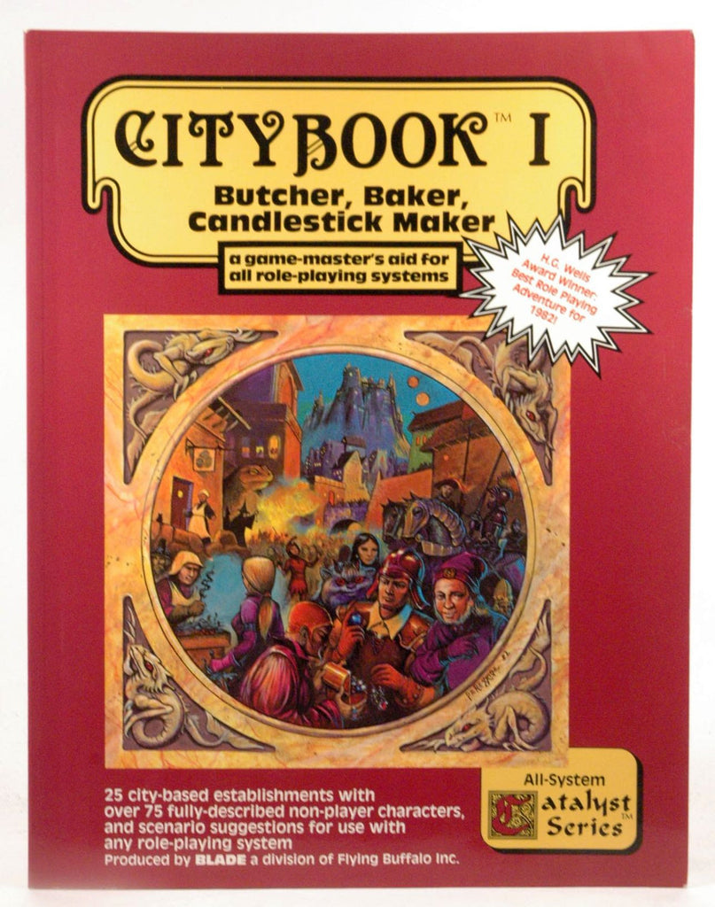 Citybook, Vol. 1: Butcher, Baker, Candlestick Maker (A Game-Master's Aid for All Role-Playing Systems), by   