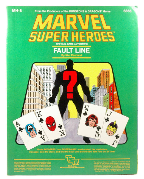 Fault Line (Marvel Super Heroes module MH8), by Eastland, Kim  