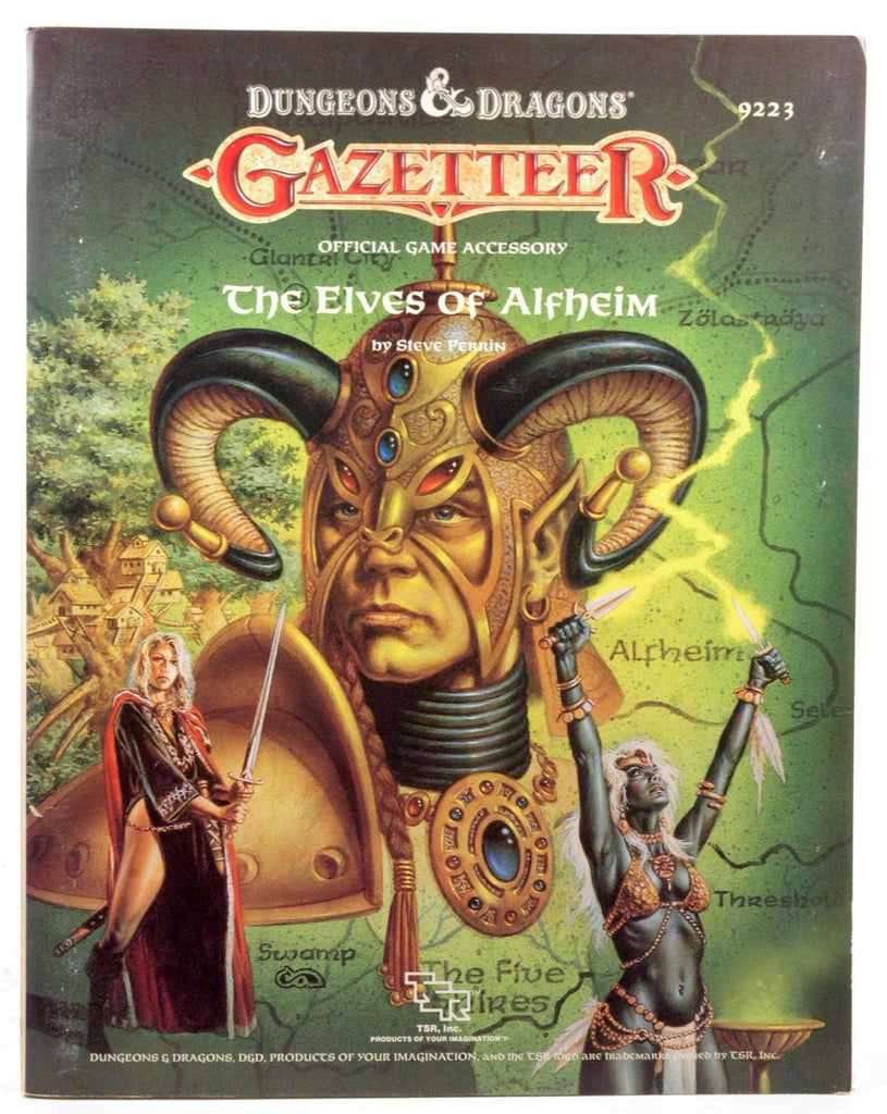 The Elves of Alfheim (Dungeons & Dragons Fantasy Roleplaying, Gazetteer GAZ5, Bk+Map), by Perrin, Steve  