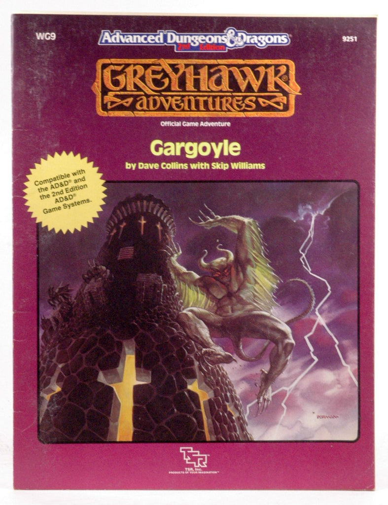 Gargoyle (Advanced Dungeons & Dragons/Greyhawk Adventures module WG9), by Williams, Skip, Collins, David  