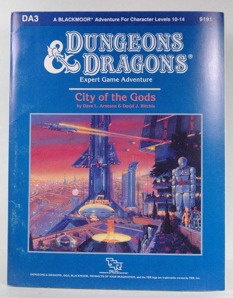 City of the Gods (Dungeons and Dragons: Blackmoor Module DA3), by Ritchie, David J., Arneson, Dave L.  