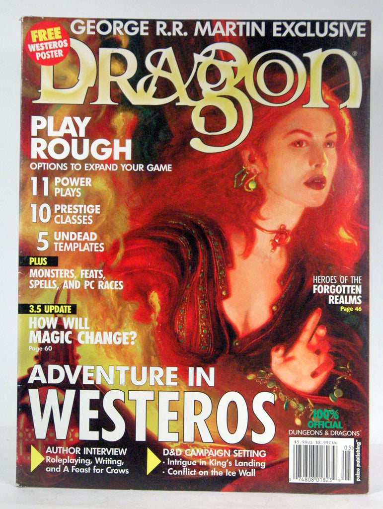 Dragon Magazine #307: Special Westeros Edition, by Decker, Jesse (ed.); Martin, Geoge R.R. (Westeros created by); et. al.  