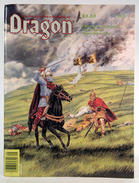 Dragon Magazine #125 September 1987 Chivalry & Knighthood, by Dragon Publishing  