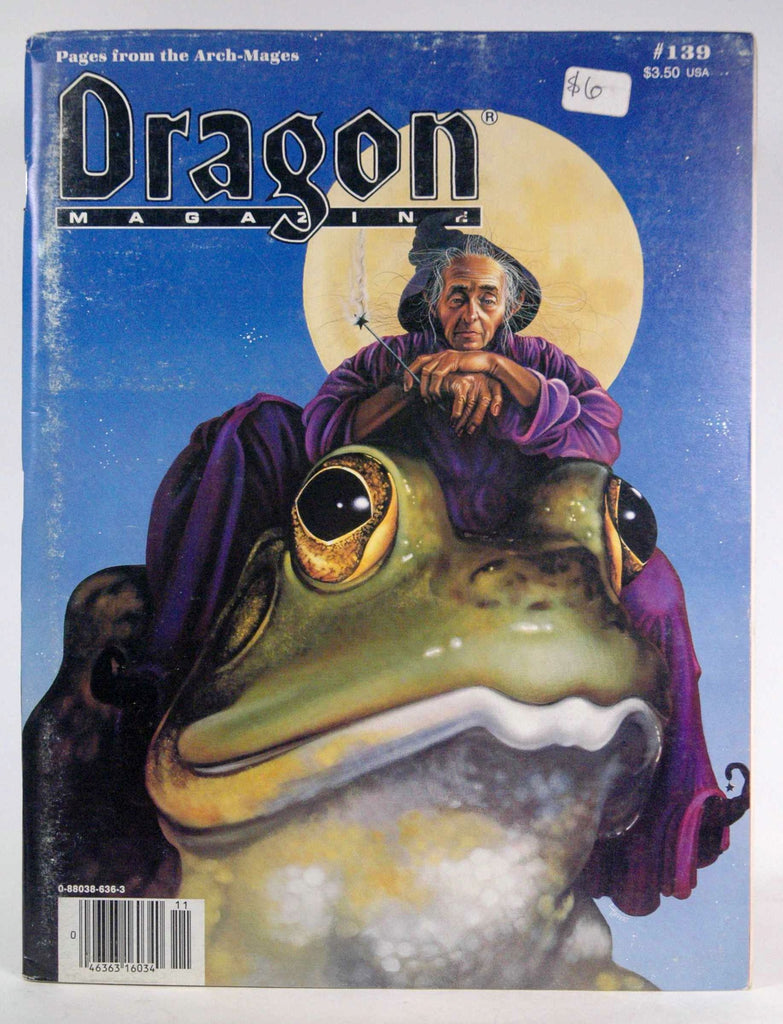 DRAGON #139 (Magazine - November 1988) "Pages from the Arch-Mages", by   
