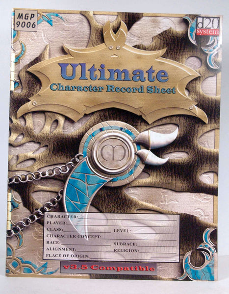 The Ultimate Character Sheet, by Various  