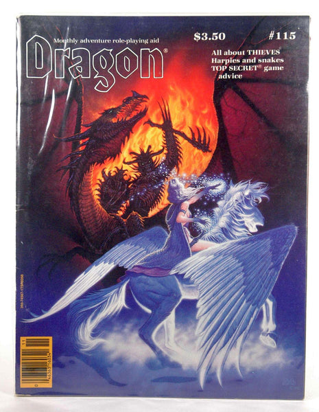 Dragon Magazine #115 November 1986 All About Thieves Harpies and Snakes, by Dragon Publishing  