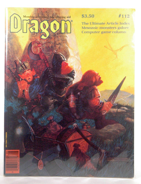 Dragon Magazine #112 September 1986 Mesozoic Monsters, by Dragon Publishing  