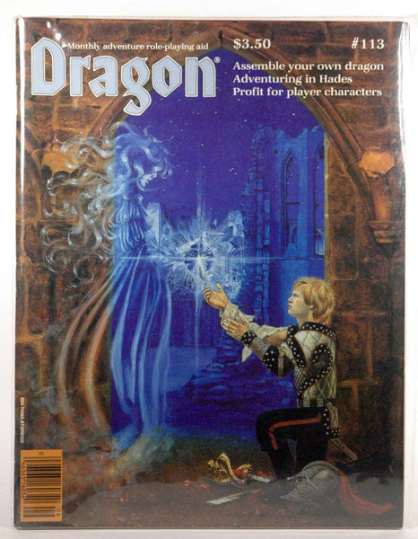 DRAGON #113 (Magazine - September 1986) "Assemble your own Dragon; Adventuring in Hades; Profit for player characters", by   