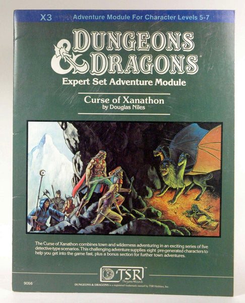 Curse of Xanathon (Dungeons & Dragons Module X3), by Niles, Douglas  First Edition