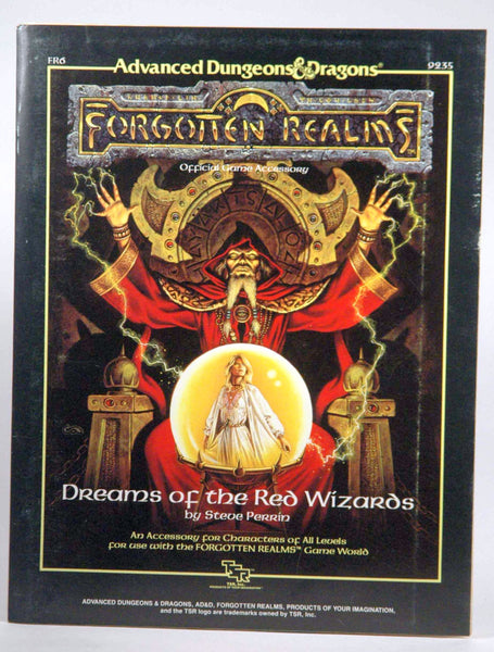 Dreams of Red Wizards/Module Fr6 (Advanced Dungeons and Dragons Forgotten Realms Accessory), by Perrin, Steve  First Edition