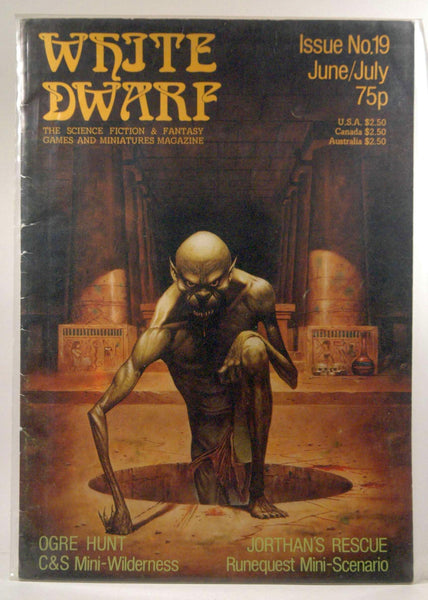 White Dwarf - The Science Fiction & Fantasy Games and Miniatures Magazine Issue 19 June/July 1980 (Ogre Hunt, C&S Mini-Wilderness, Jorthan's Rescue, Runequest Mini-Scenario), by   