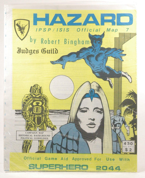 Hazard: IPSP/ISIS Official Map 7 (Superhero 2044), by Robert Bingham  