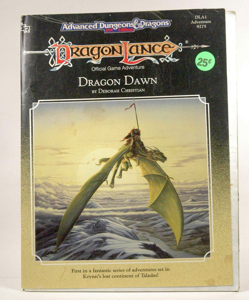 Dragon Dawn (Advanced Dungeons & Dragons/Dragonlance Module DLA1), by Christian, Deborah  