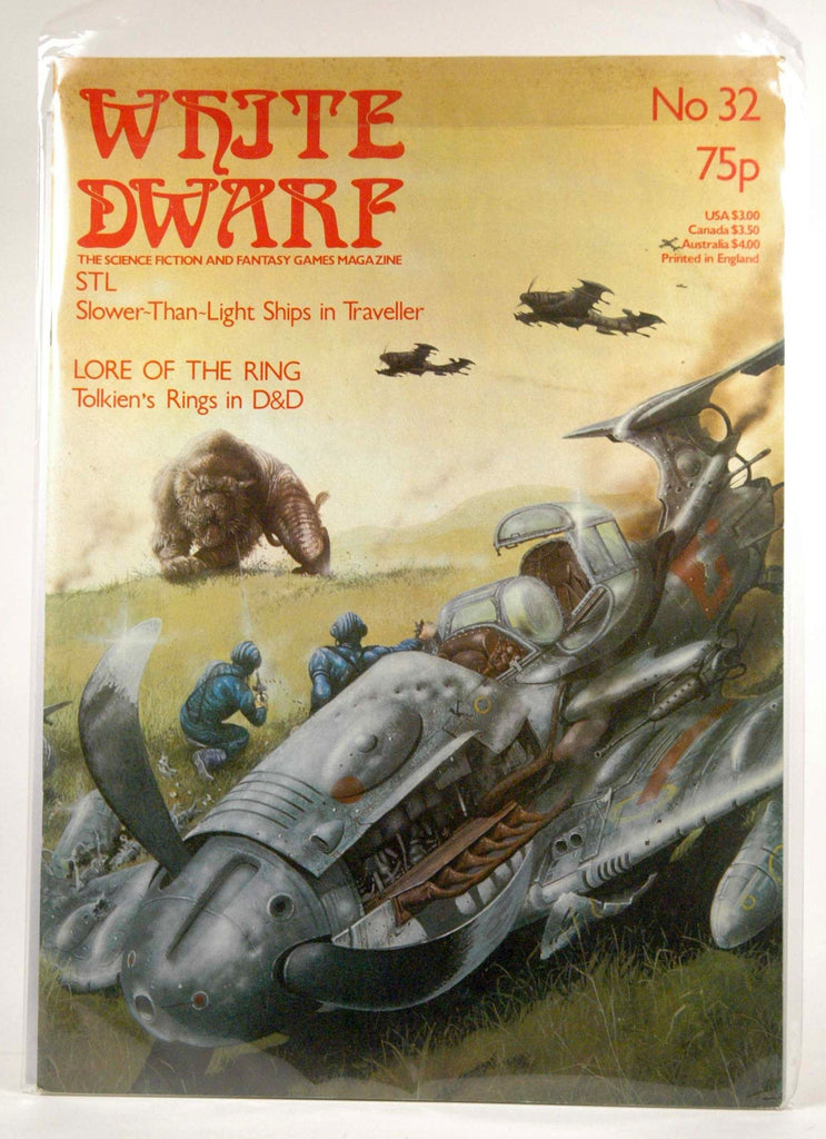 White Dwarf - The Science Fiction & Fantasy Games and Miniatures Magazine Issue 32 August 1982, by   