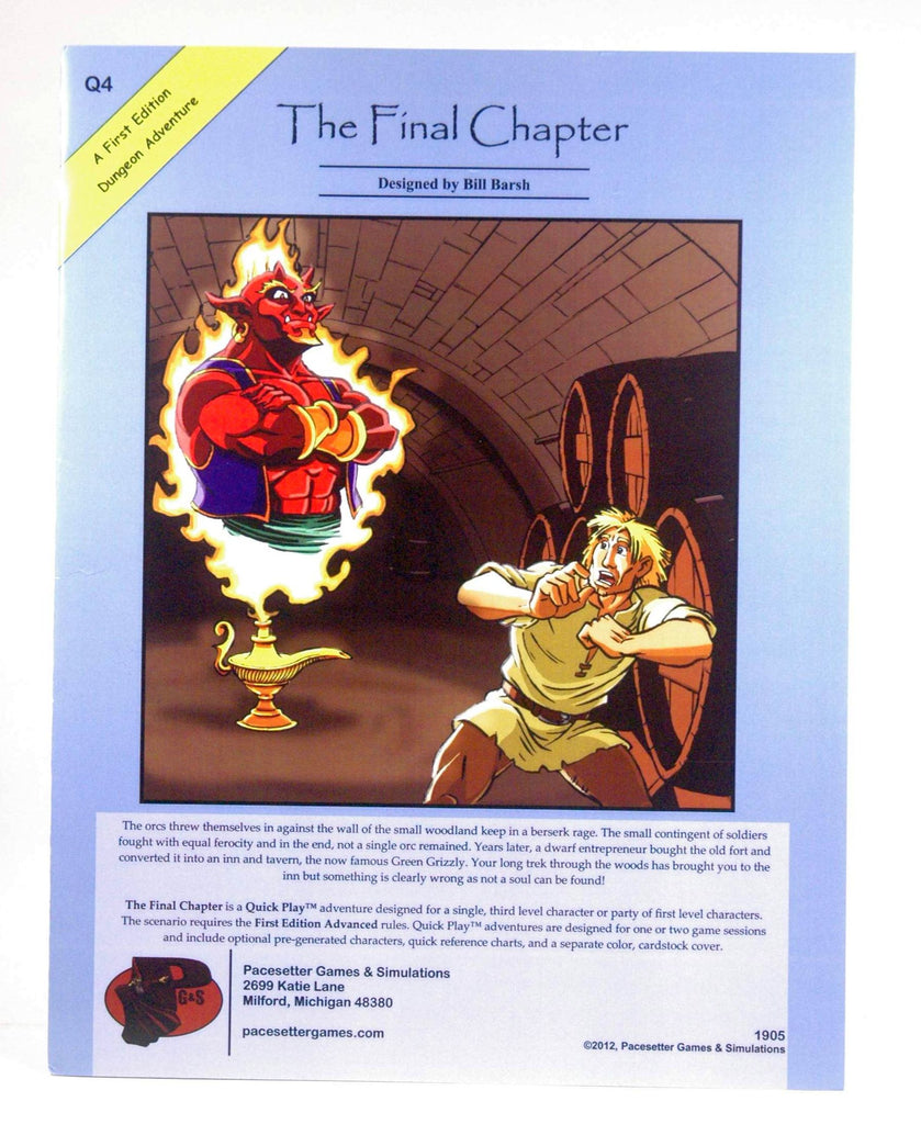 The Final Chapter (AD&D 1e Module), by Bill Barsh  