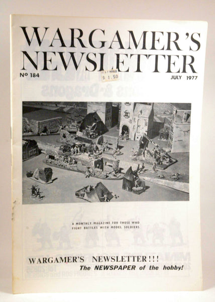 Wargamer's Newsletter #184 July 1977, by   