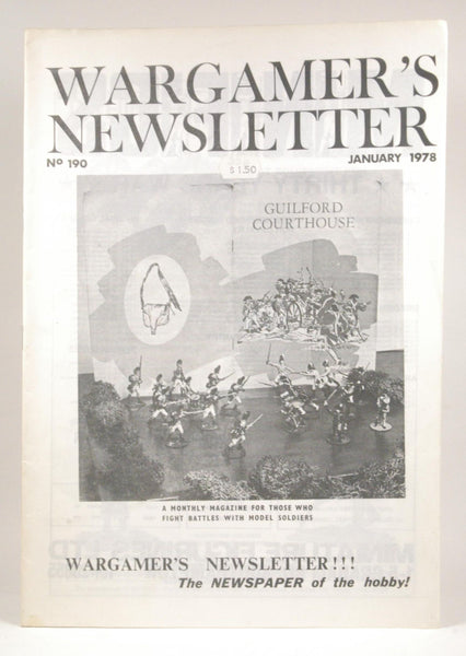 Wargamer's Newsletter #190 January 1978, by   
