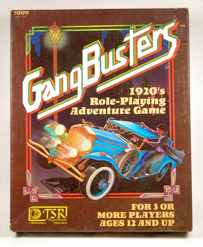Gangbusters: 1920's Role-Playing (1st edition box set), by Tom Moldvay, Mark Acres, Rick Krebs  