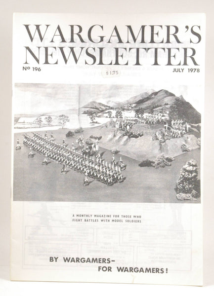 Wargamer's Newsletter #196 July 1978, by   