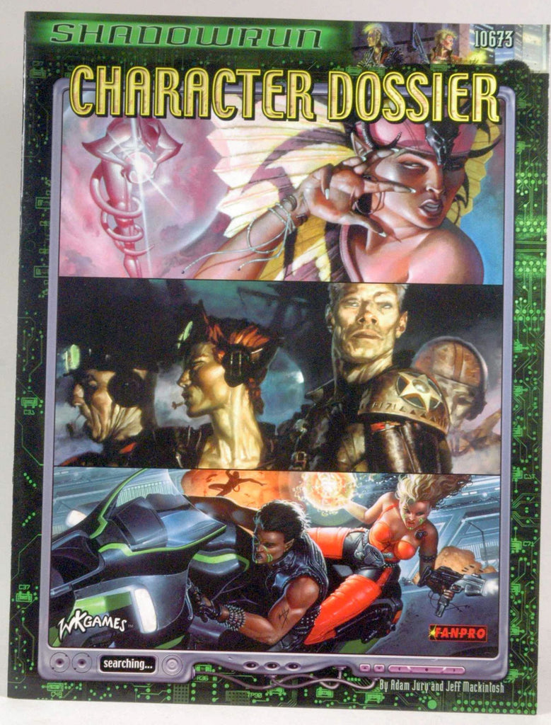 Shadowrun Character Dossier (FPR10673), by FanPro  