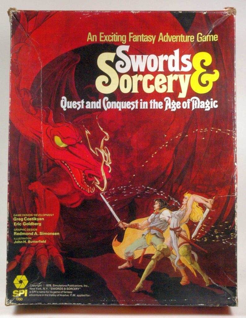 Swords & Sorcery Quest and Conquest in the Age of Magic SPI 1990, by   