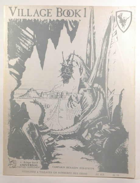 Village Book 1 (Judges Guild, Campaign Hexagon Sub-system), by Marc Summerlott, Bill Davis  