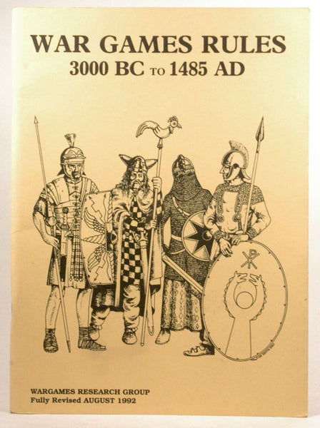 War Games Rules: 3000 BC-1485 AD(P Barker)7th Edition, by Barker, Phil  