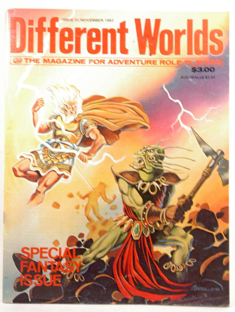 DIFFERENT WORLDS #31 (November 1983) - Magazine for Adventure Role-Players, by   