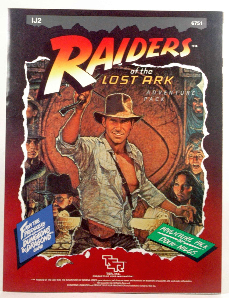 Raiders of the Lost Ark Adventure Pack (IJ2, TSR 6751), by The Staff of TSR, Inc.; Douglas Niles  