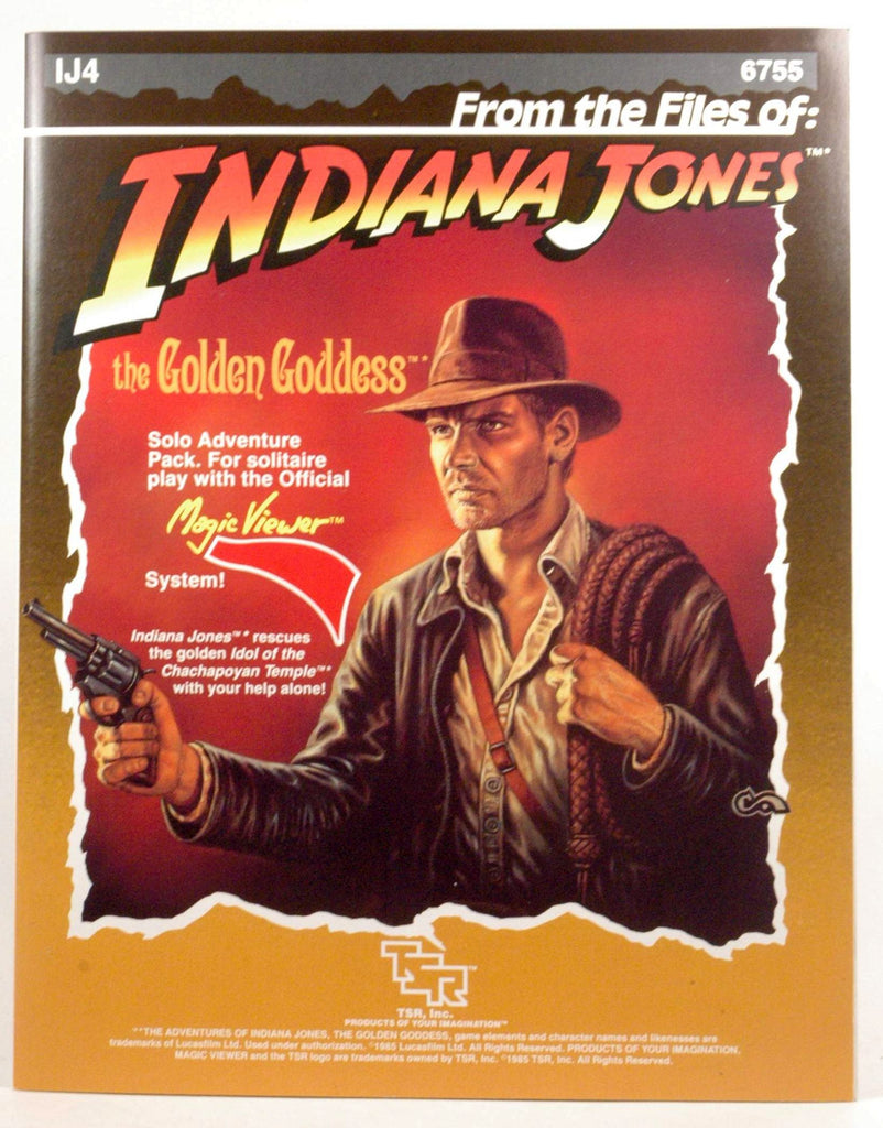 From the Files of Indiana Jones: The Golden Goddess (The Adventures of Indiana Jones Role-Playing Game, IJ4-6755), by Ed Carmien  