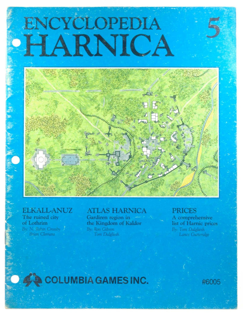 Encyclopedia Harnica 5 (Harn Fantasy RPG Setting), by Lance Gutteridge, Tom Dagliesh, Ron Gibson, Brian Clemens, N. Robin Crossby  