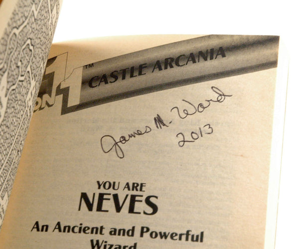 Castle Arcania (One-On-One Adventure Gamebooks) [2 BOOK SET], by Ward, James M. Signed 
