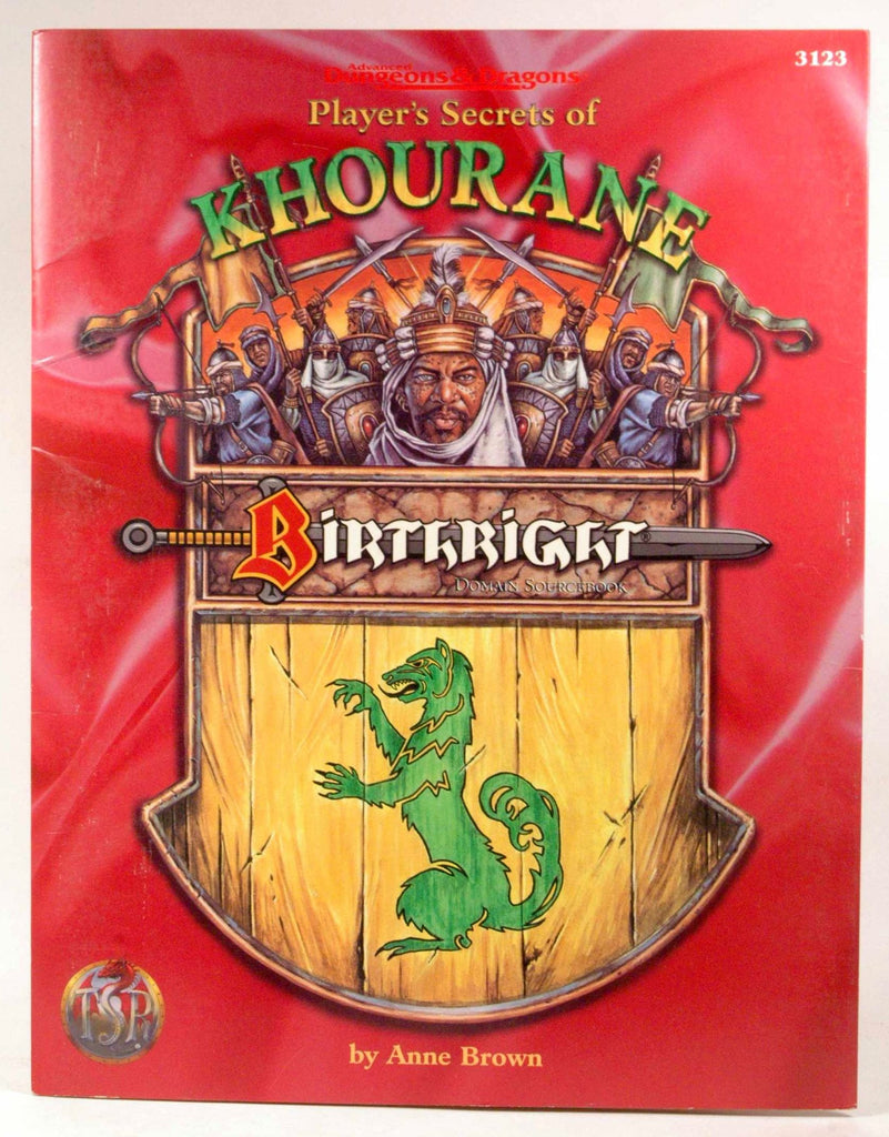 Player's Secrets of Khourane: Birthright: Domain Sourcebook (Advanced Dungeons & Dragons), by   