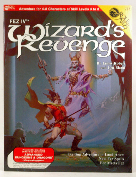 Fez IV: Wizard's Revenge (Role Aids), by Len Bland, James Robert  