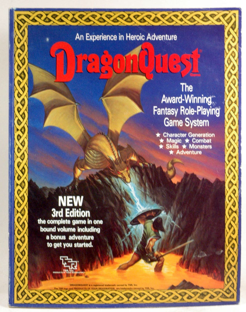 DragonQuest Fantasy Role-Playing Game System New 3rd Edition - The Complete Game in One Bound Volume Including a Bonus Adventure to Get You Started, by Gerald C. Klug  