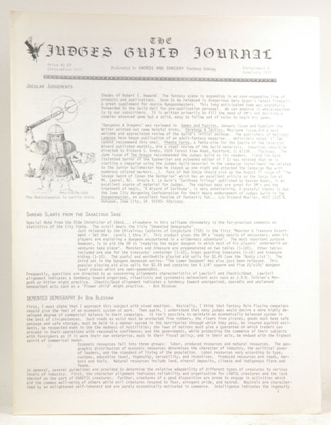 The Judges Guild Journal "M", Hune/Jult 1977, by   