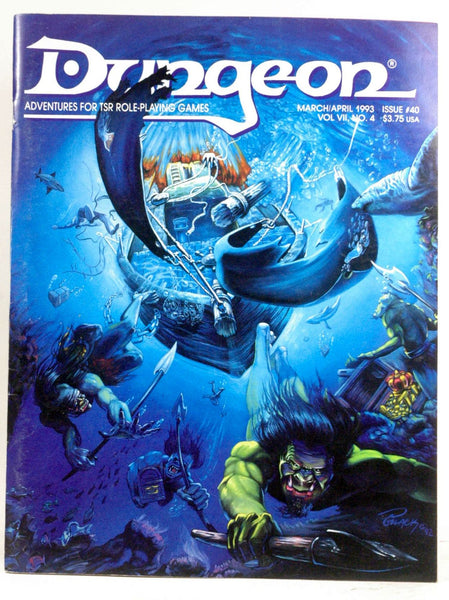 Dungeon: Adventures for Tsr Role-Playing Games, Issue No. 40, Vol. 7, No.4, by Young, Barbara G.  
