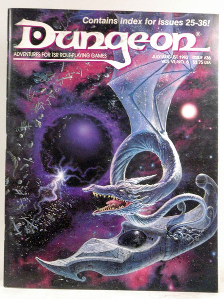 Dungeon Magazine: Adventures for TSR Role-Playing Games, Issue 36 (July-August, 1992), by   