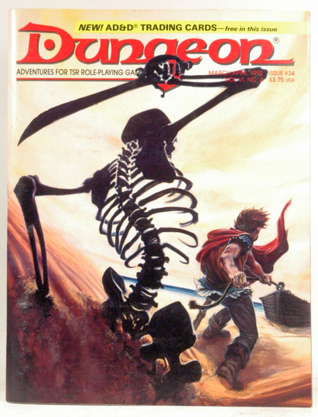 Dungeon Adventures for Tsr Role-Playing Games/March/April, Issue No. 34, Vol. 6, No.4, by   