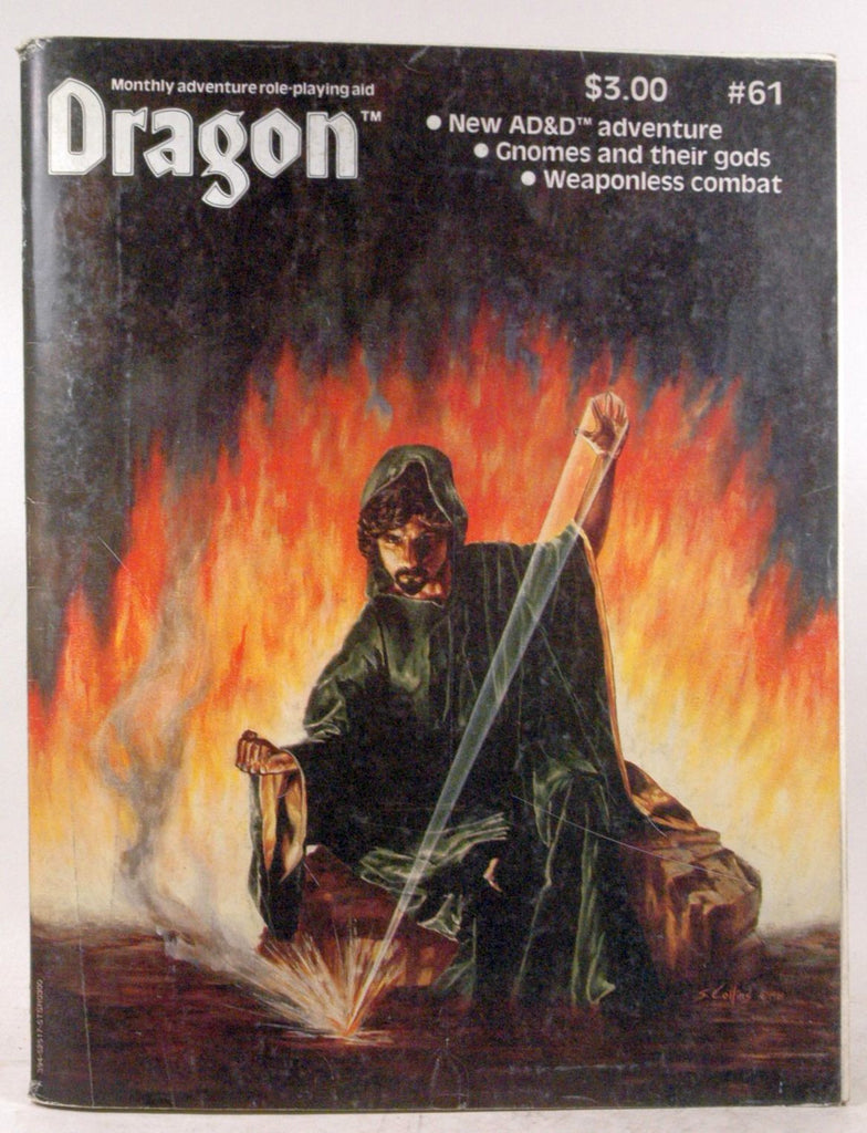 Dragon #61 May 1982 New AD&D Adventure Gnomes & Their Gods Weaponless Combat, by Dragon Publishing  