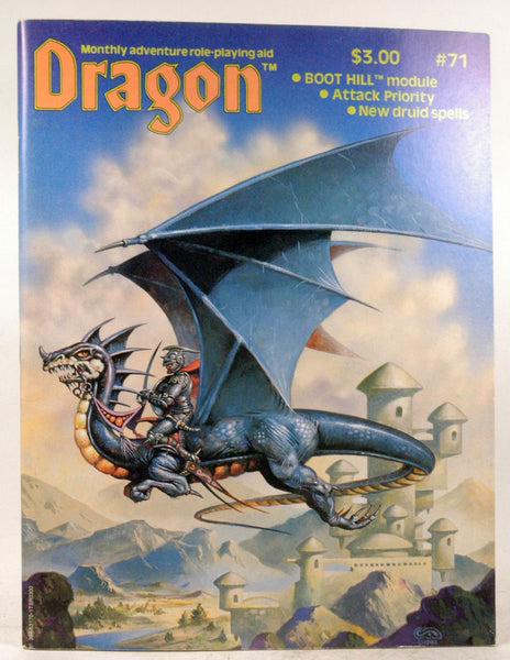DRAGON #71 (Magazine - March 1983) "Boot Hill module; Attack Priority; New Druid Spells", by   