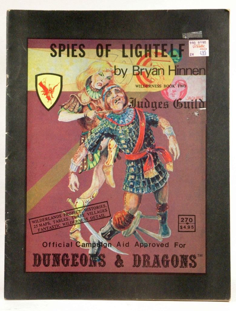 Spies of Lightelf (Judges Guild, Wilderness Book Two), by Bryan Hinnen  
